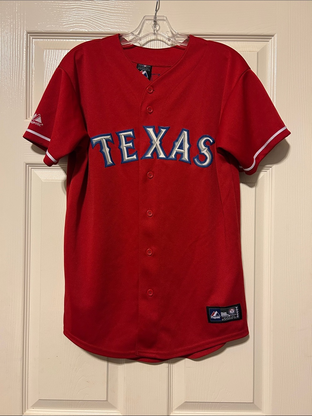 Vgt HamiltonMajestic Texas Red Baseball Jersey 32.
